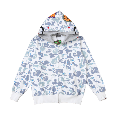 BAPE DOUBLE HOODIE – CAMO WHITE