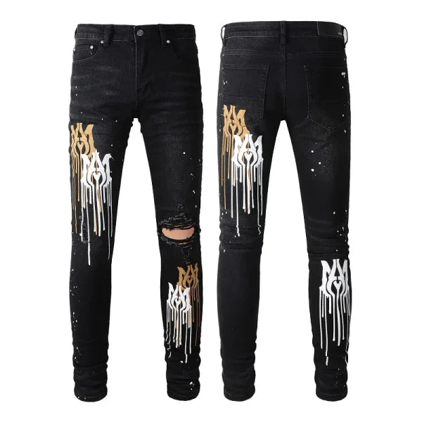 JEANS AMIRI – LOGO MULTICOLOR