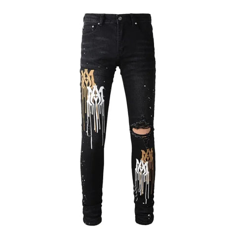 JEANS AMIRI – LOGO MULTICOLOR