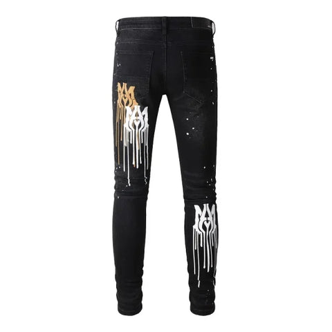 JEANS AMIRI – LOGO MULTICOLOR