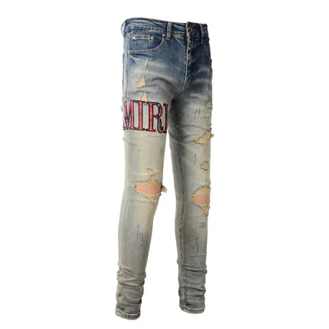 JEANS AMIRI – RED LOGO