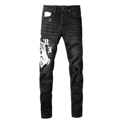 JEANS AMIRI – WHITE LOGO