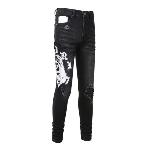 JEANS AMIRI – WHITE LOGO