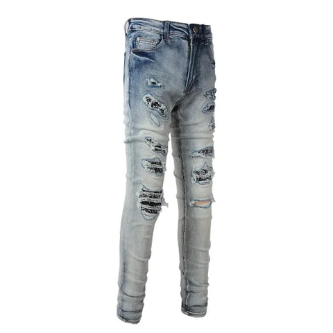 JEANS AMIRI – BLACK BANDANA