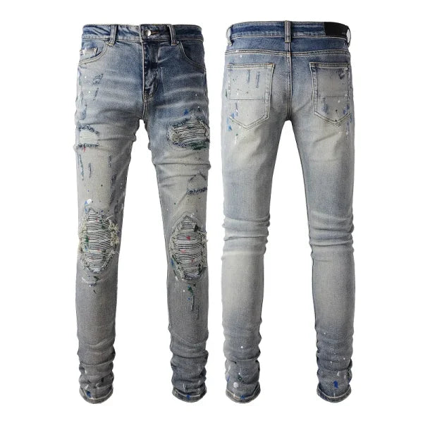 JEANS AMIRI – BLUE SPLASHES