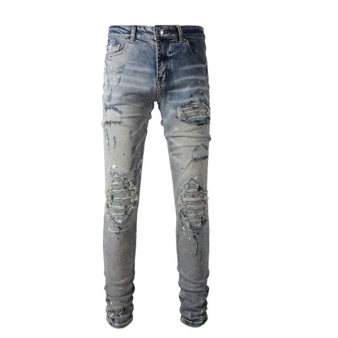 JEANS AMIRI – BLUE SPLASHES