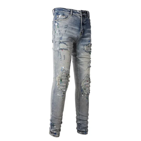 JEANS AMIRI – BLUE SPLASHES