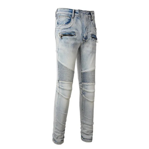 JEANS BLMN – GREY ZIP