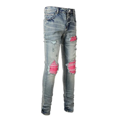 JEANS AMIRI – GREY/PINK