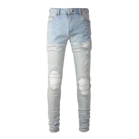 JEANS AMIRI – GREY/WHITE