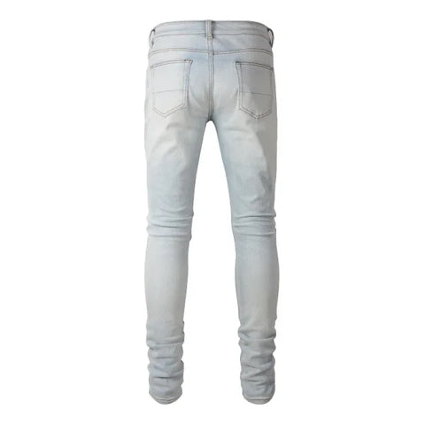 JEANS AMIRI – GREY/WHITE