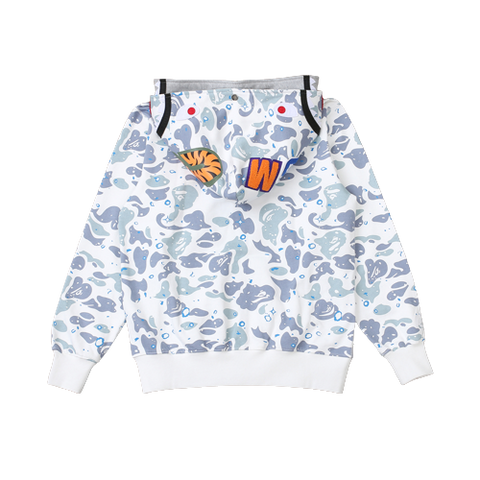 BAPE DOUBLE HOODIE – CAMO WHITE