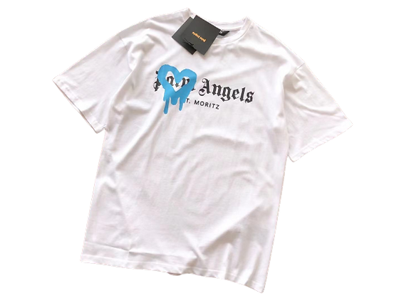 PALM - T SHIRT WHITE & BLUE