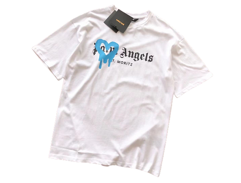 PALM - T SHIRT WHITE & BLUE