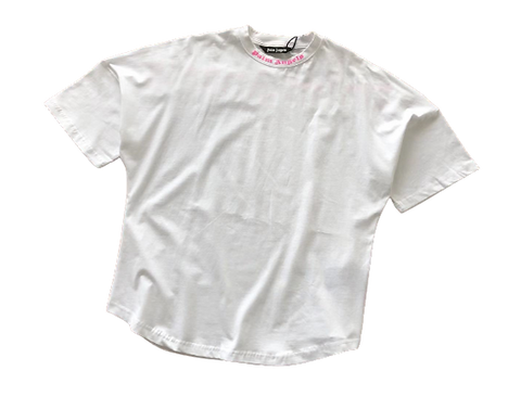 PALM - T SHIRT WHITE & PINK