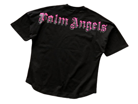 PALM - T SHIRT BLACK & PINK