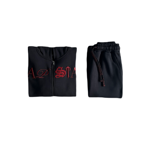 SCRIP TRACKSUIT - BLACK / ZINFANDEL