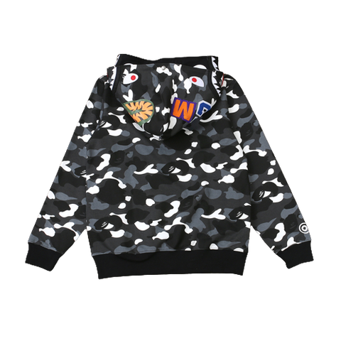 BAPE DOUBLE HOODIE – MILITARY BLACK