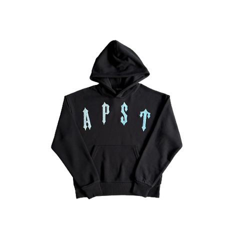 IRONGATE AECH CHENILLE HOODIE-BLACK/GRADIENT BLUE