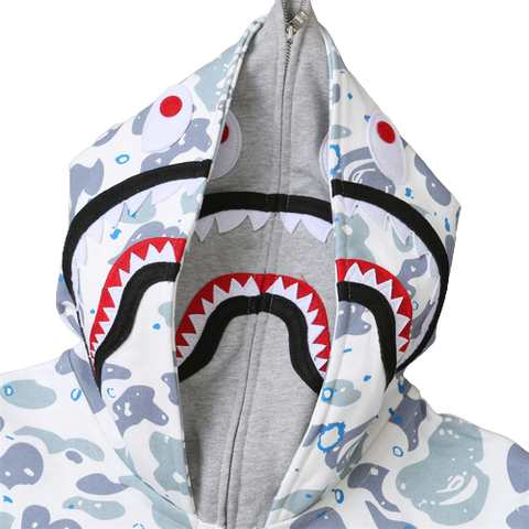 BAPE DOUBLE HOODIE – CAMO WHITE