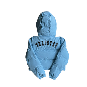 TS - WOMAN IROGANGATE DETACHABLE HOODED PUFFER - ICE BLUE