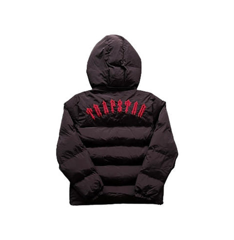 TS - PUFFER JACKET-BLACK RED