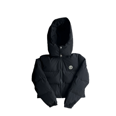 TS - WOMAN IROGANGATE DETACHABLE HOODED PUFFER - BLACK