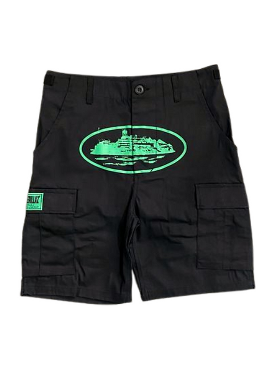 CRTZ - SHORTS BLACK & GREEN