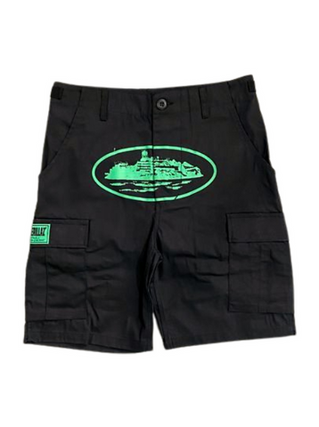 CRTZ - SHORTS BLACK & GREEN