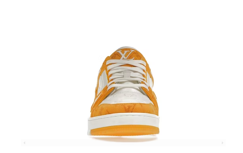 Trainer Yellow Monogram Denim White