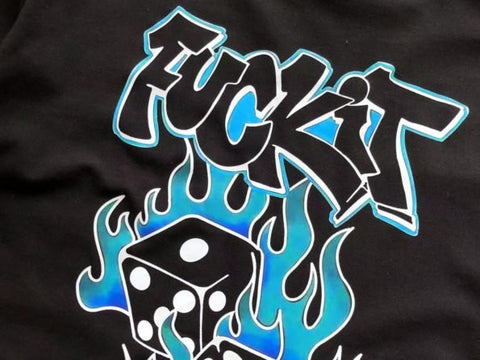 TS - T-SHIRT BLACK DICE