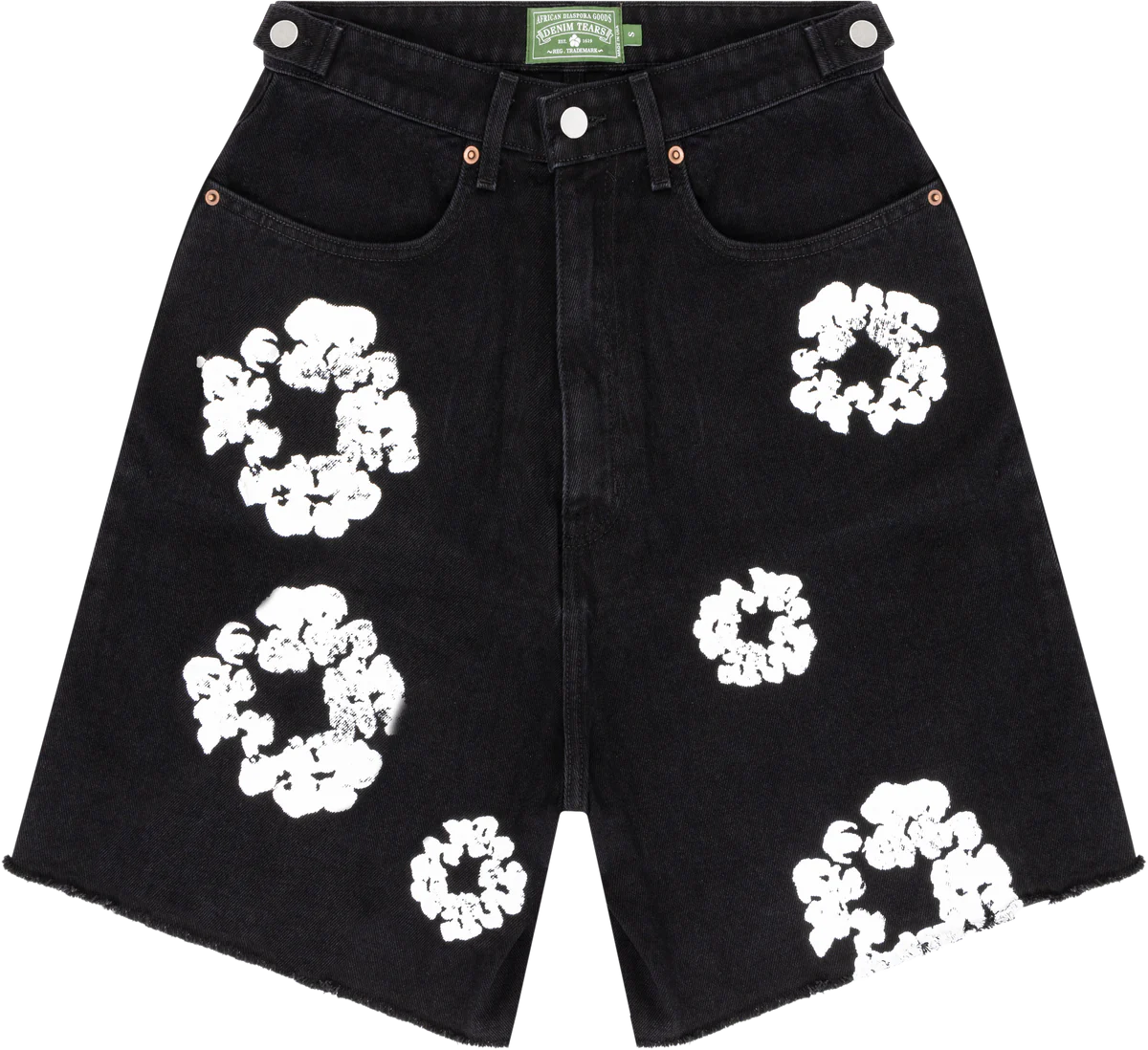 DENIM TEARS SHORTS JEANS - BLACK