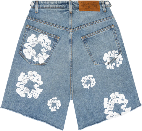 DENIM TEARS SHORTS JEANS - LIGHT BLUE